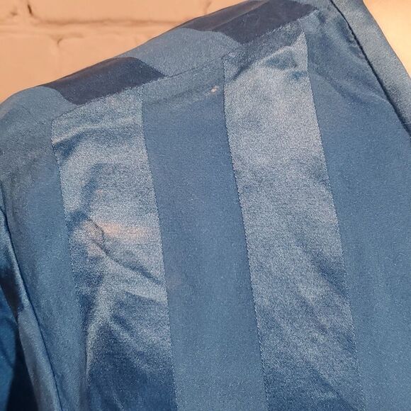 Anne Crimmins for UMI Collection blue silk long sleeve blouse - Picture 3 of 7